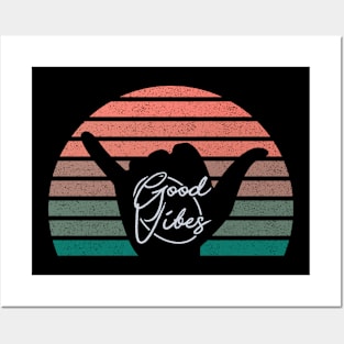 Vintage Retro Good Vibes Posters and Art